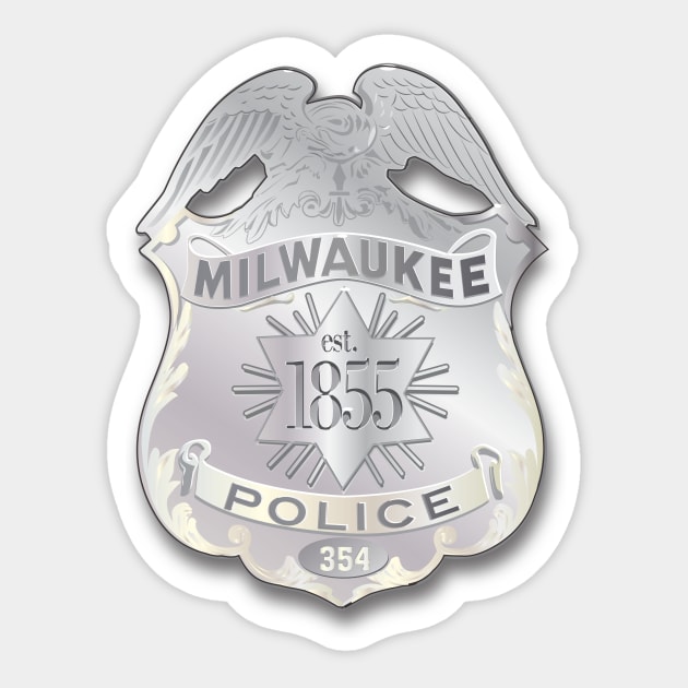 Milwaukee Police Badge Sticker by chrayk57